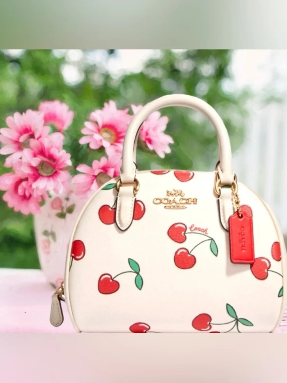Coach 🍒 Cherry & Purse New With Tags - Picture 6 of 10